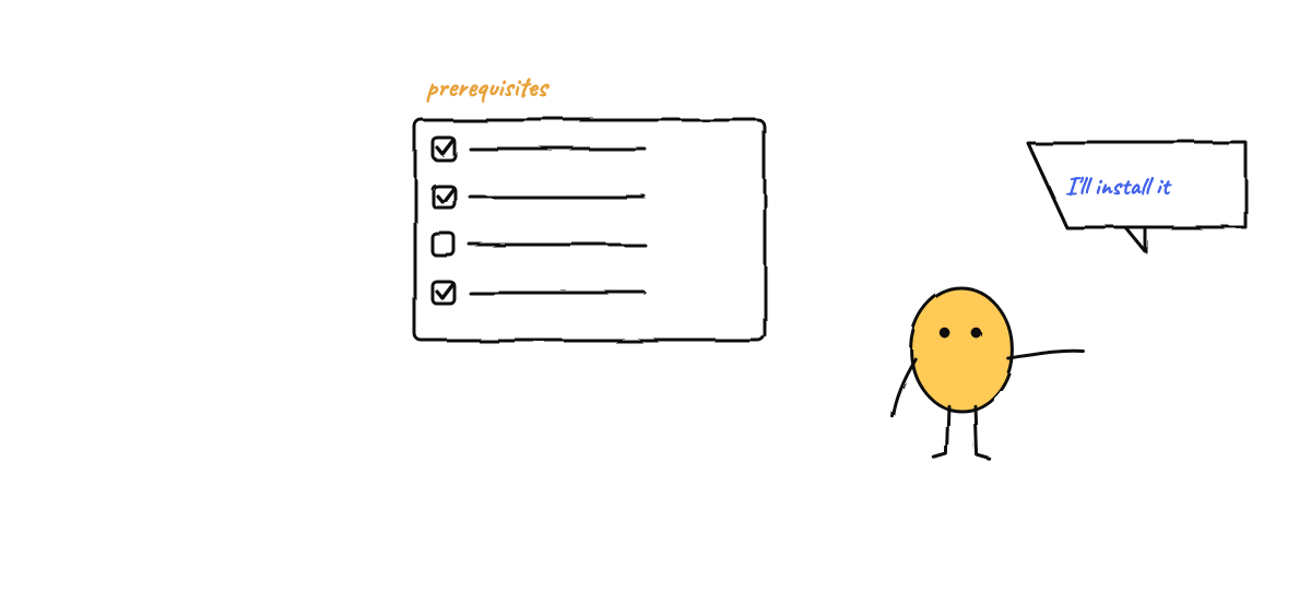Hand-drawn sketch from “How to Install and Use Munder Difflin”