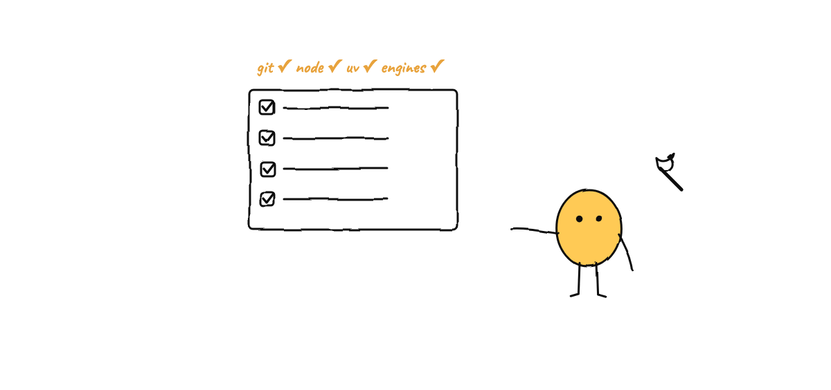 Hand-drawn sketch from “Your First Hour With Munder Difflin”
